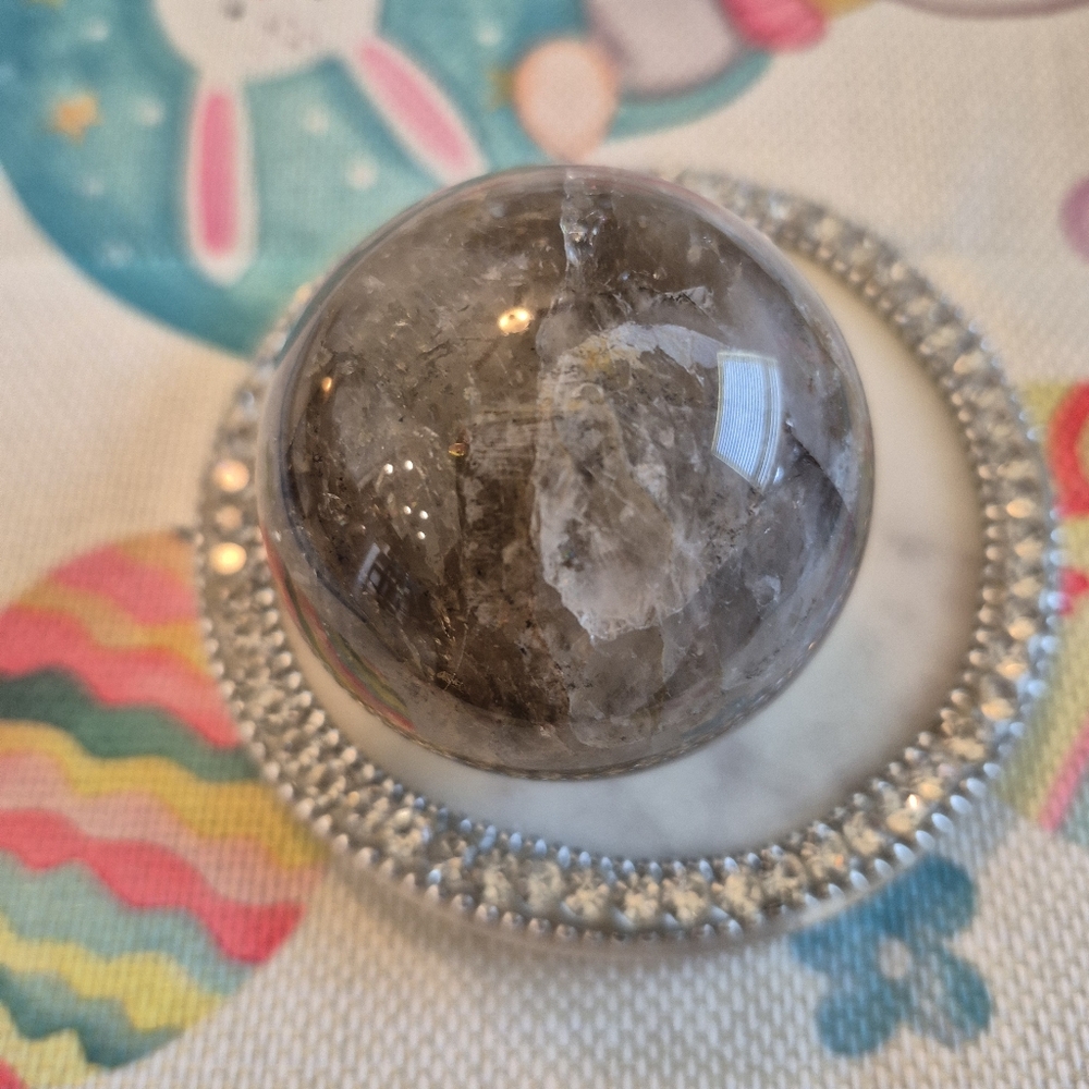 Natural Jasper Crystal Sphere Orb #1 - Picture 4 of 9